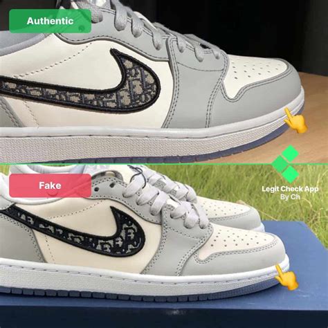 dior jordan 1 real vs fake|dior nike logo.